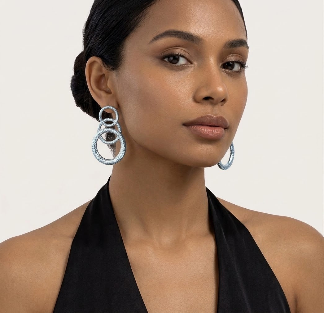 Triple Circle Earrings