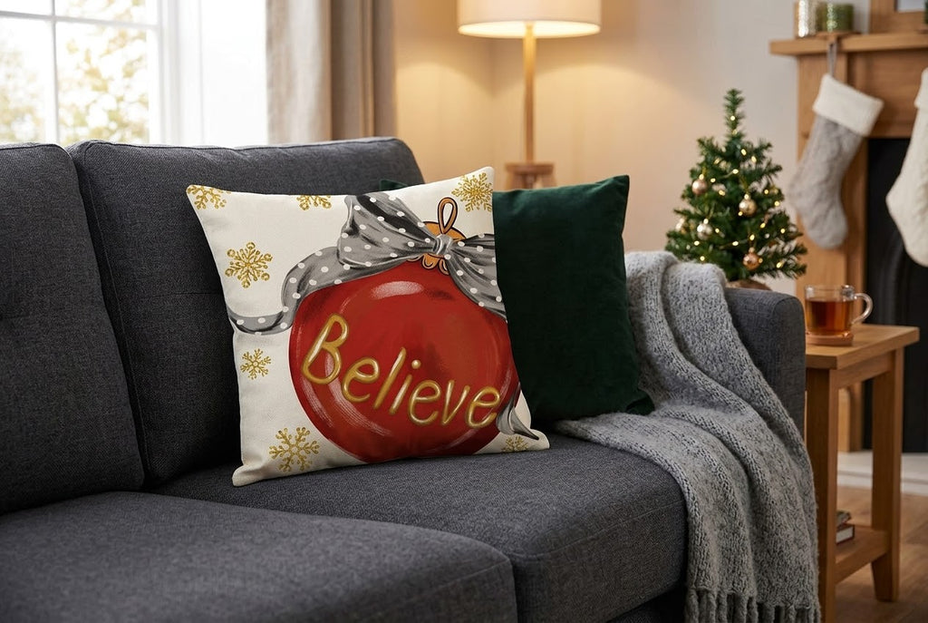 Believe Christmas Cushion