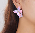 Pink Butterfly Earrings