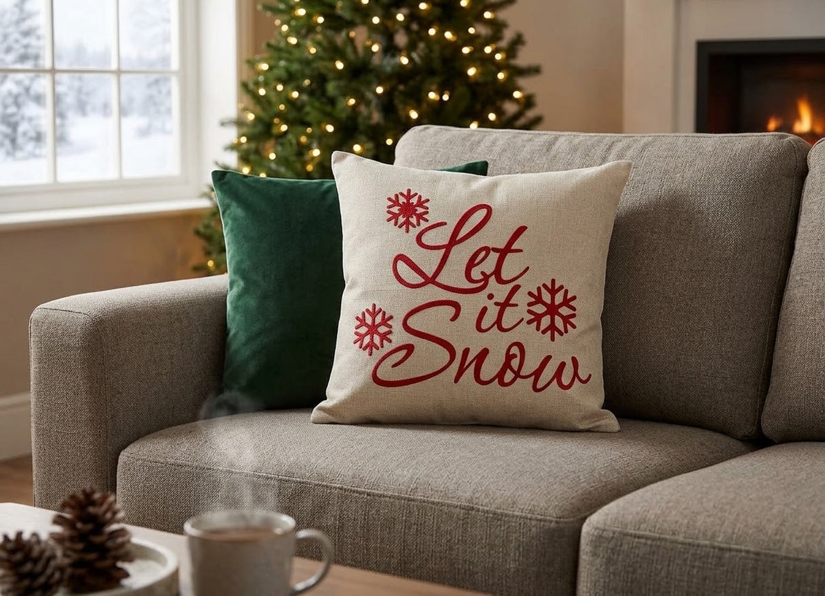 Let It Snow Christmas Cushion