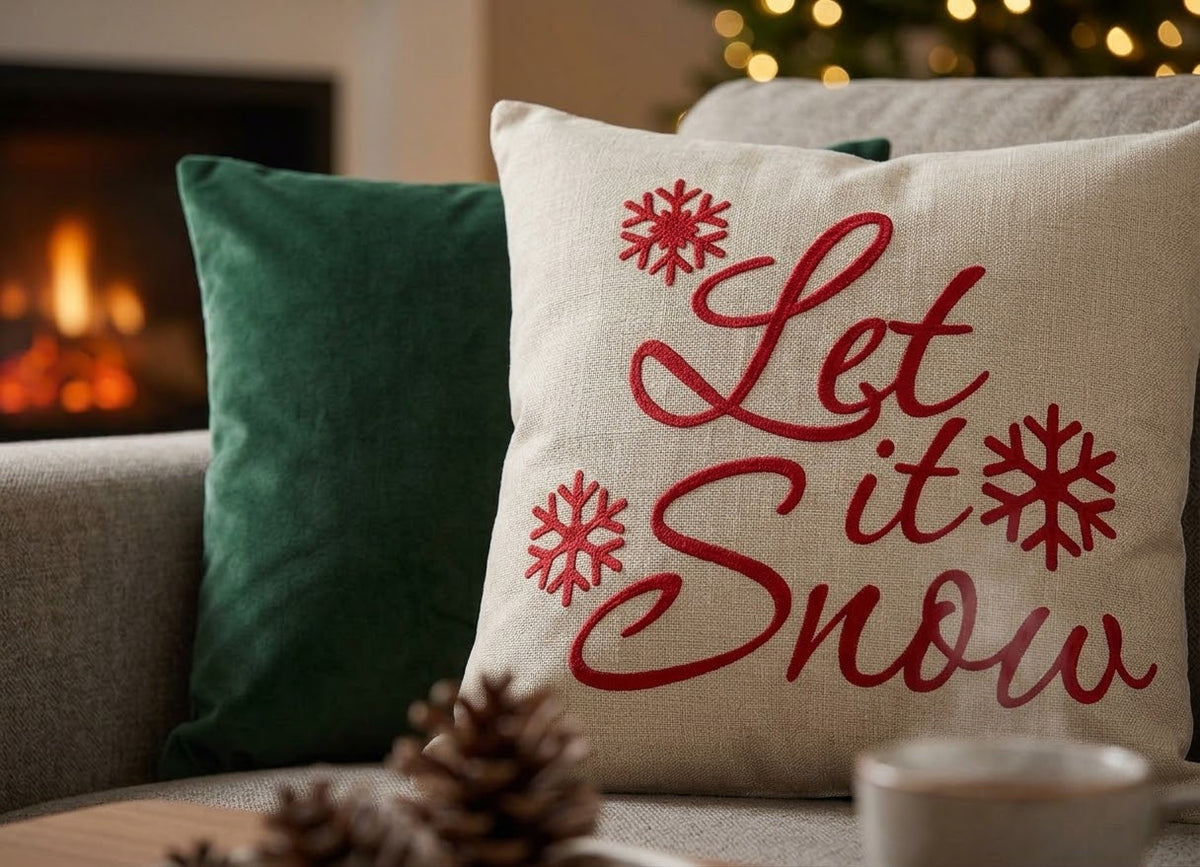 Let It Snow Christmas Cushion