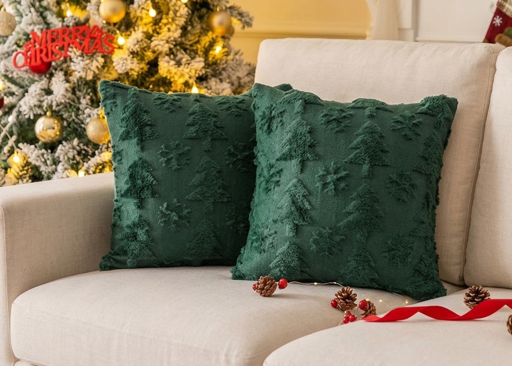 Green Christmas Cushion