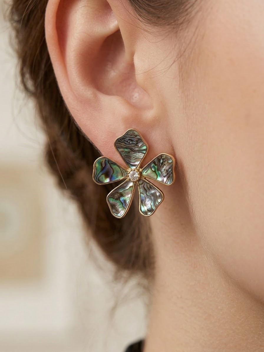 Flower Wave Earrings