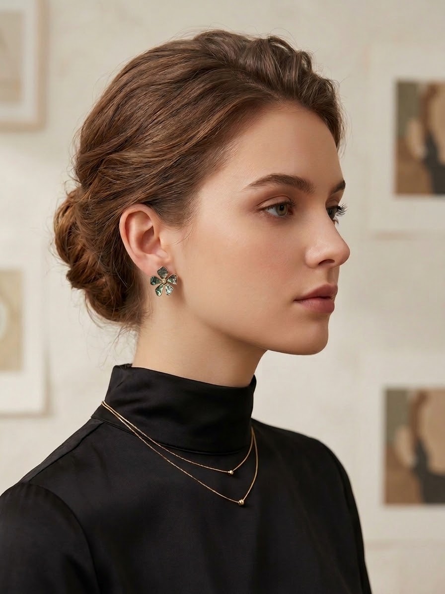 Flower Wave Earrings