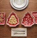 Red Tree Ceramic Serving Bowl